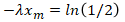 Exponential Median Right Tail Logarithm 2