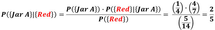 P(Jar A | Red)